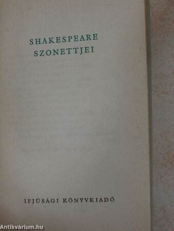 Shakespeare szonettjei