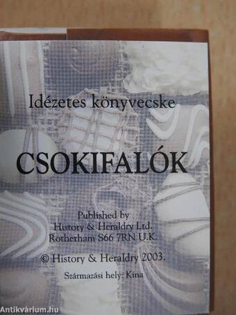 Csokifalók (minikönyv)