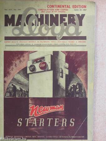 Machinery Lloyd Nov. 29, 1947