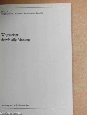 Wegweiser durch alle Museen