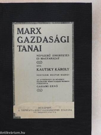 Marx gazdasági tanai