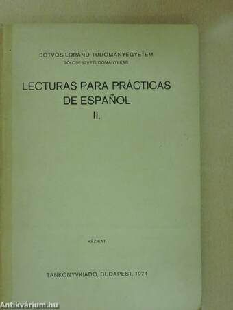 Lecturas Para Prácticas de Espanol II.