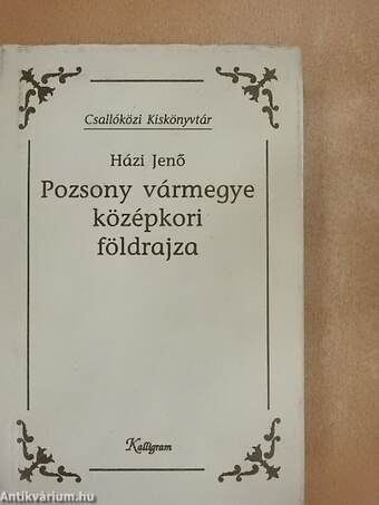 Pozsony vármegye középkori földrajza