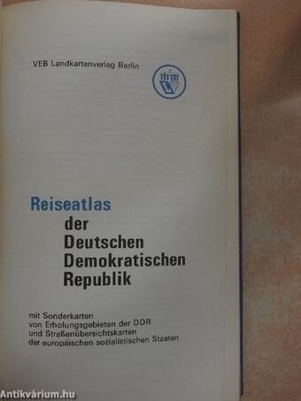 Reiseatlas der Deutschen Demokratischen Republik