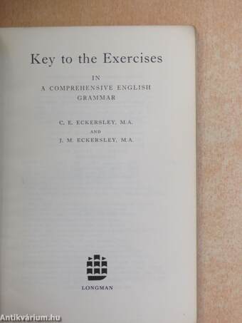 Key to the Exercises in A Comprehensive English Grammar