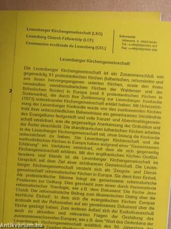 Leuenberg - Meissen - Porvoo/Modelle kirchlicher Einheit aus der Sicht der Leuenberger Konkordie - Oslo, 23. Mai 1998