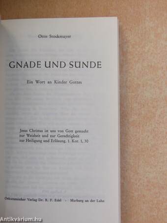 Gnade und Sünde