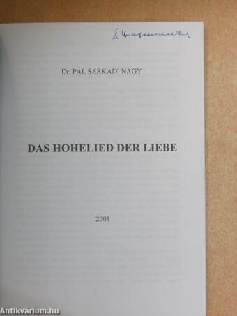 Das Hohelied der Liebe