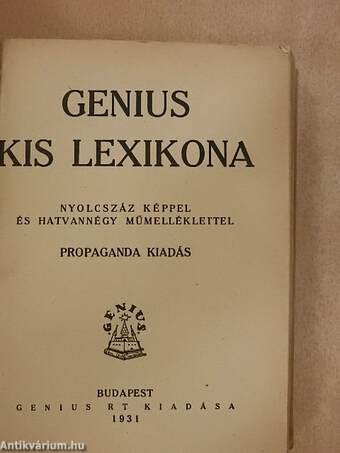 Genius kis lexikona