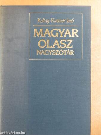 Magyar-olasz nagyszótár 1-2.