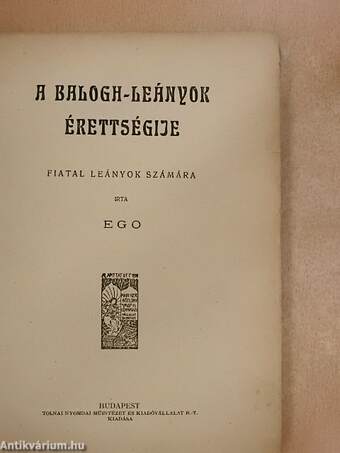 A Balogh-leányok érettségije