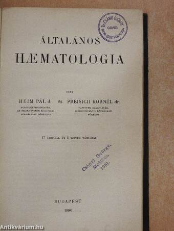 Általános haematologia