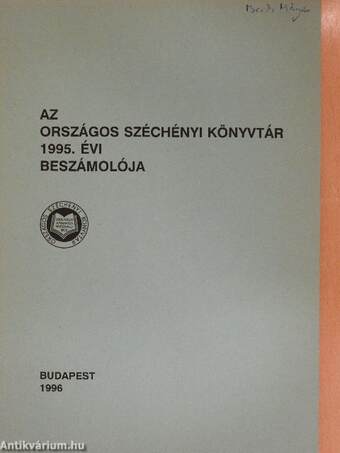 Az Országos Széchényi Könyvtár 1995. évi beszámolója