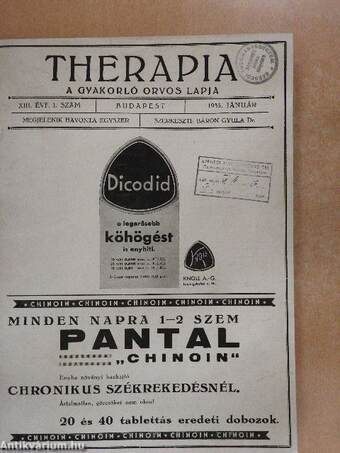 Therapia 1936. január-december