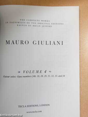 Mauro Giuliani - Volume 4.