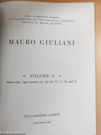 Mauro Giuliani - Volume 8.