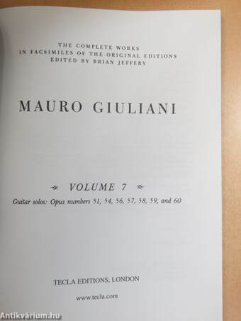 Mauro Giuliani - Volume 7.