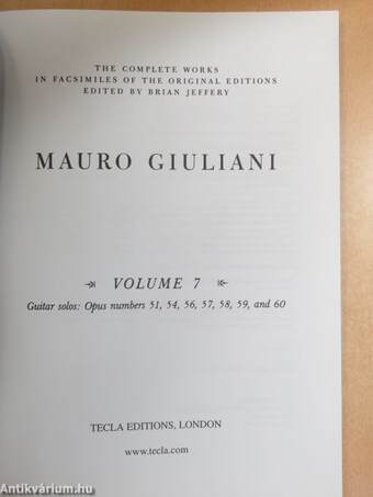 Mauro Giuliani - Volume 7.