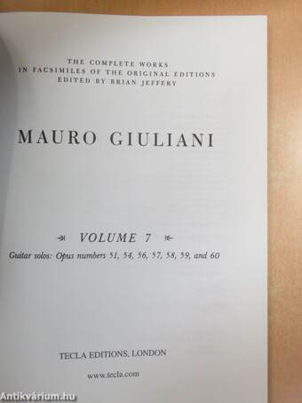 Mauro Giuliani - Volume 7.