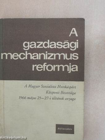 A gazdasági mechanizmus reformja