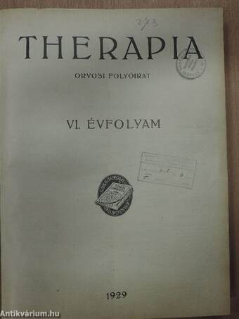 Therapia 1929. január-december