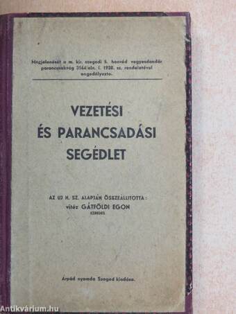 Vezetési és parancsadási segédlet