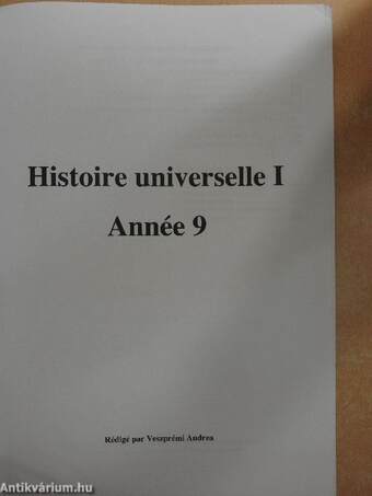 Histoire universelle I