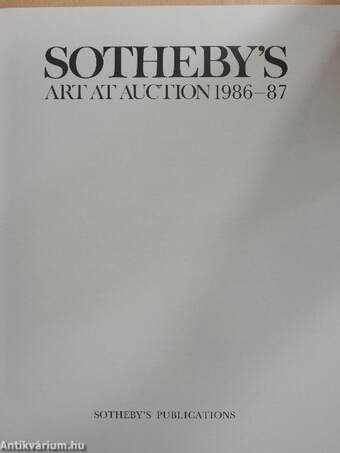 Sotheby's Art at Auction 1986-87