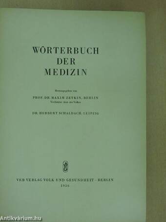 Wörterbuch der Medizin