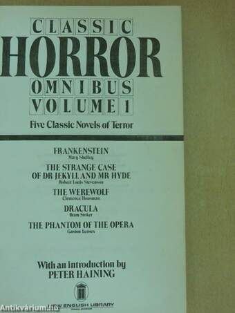 Classic Horror Omnibus Volume 1 - Five Classic Novels of Terror