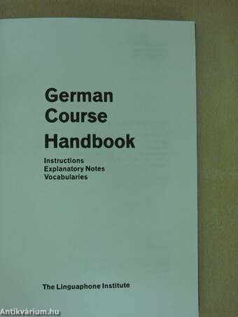 German Course Handbook