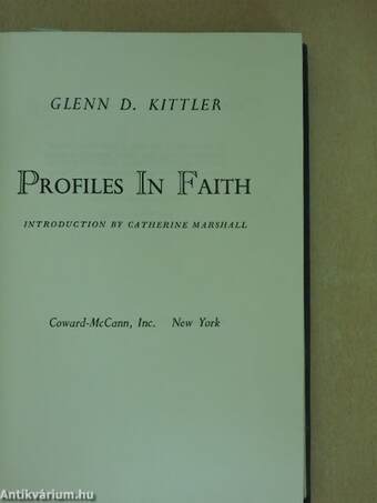 Profiles in Faith