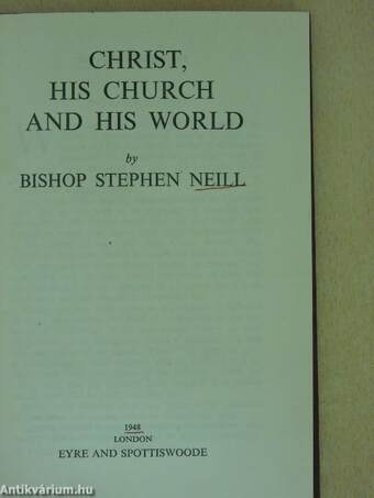 Christ, his Church and his World