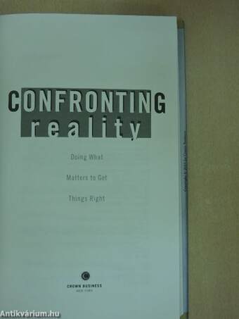 Confronting Reality 