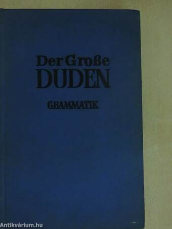 Duden Grammatik der deutschen Gegenwartssprache