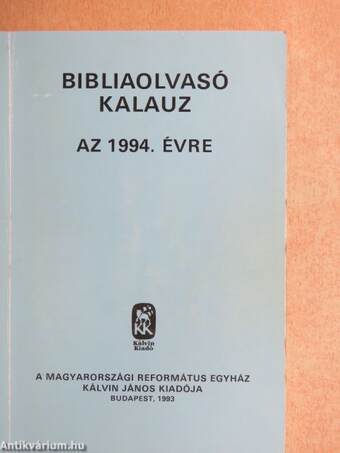 Bibliaolvasó kalauz az 1994. évre