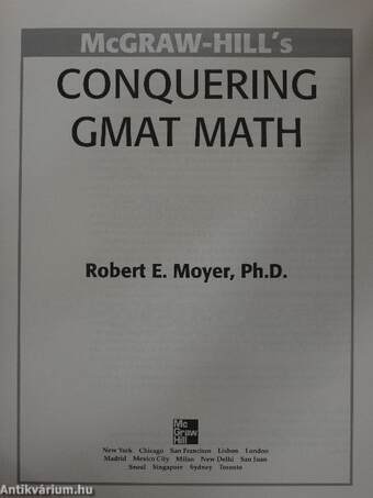 McGraw-Hill's Conquering GMAT Math