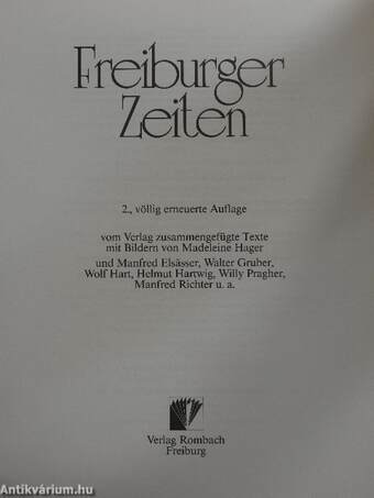 Freiburger Zeiten