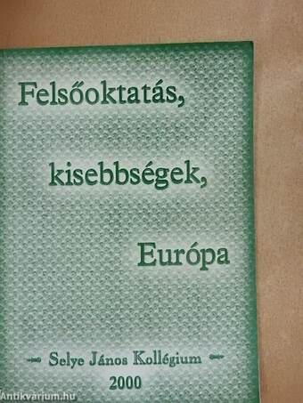 Felsőoktatás, kisebbségek, Európa