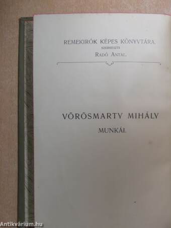 Vörösmarty Mihály munkái I.