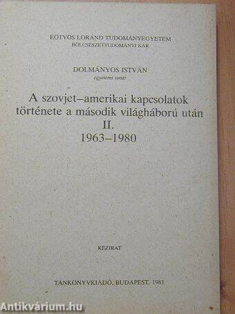 A szovjet-amerikai kapcsolatok története a második világháború után II.