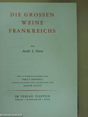 Die Grossen Weine Frankreichs