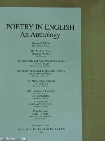 Poetry in English