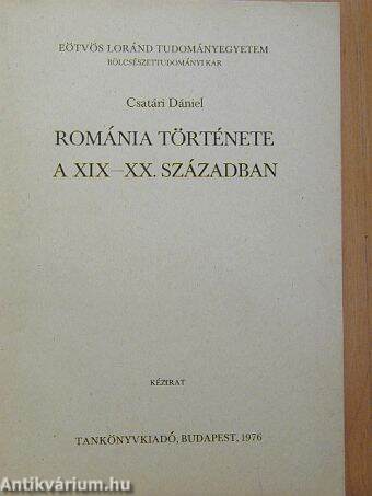 Románia története a XIX-XX. században