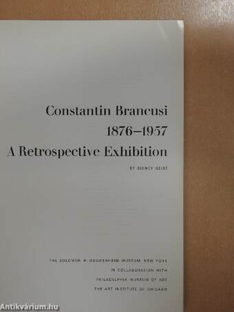 Constantin Brancusi 1876-1957