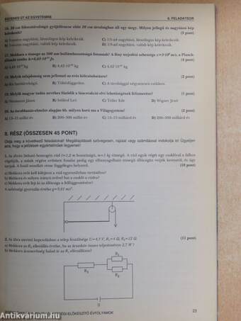 A kétszintű fizika érettségi próbaérettségi nagykönyve