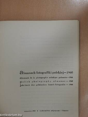 Almanach fotografiki Polskiej 1960