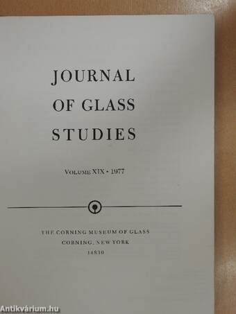 Journal of Glass Studies XIX. 1977