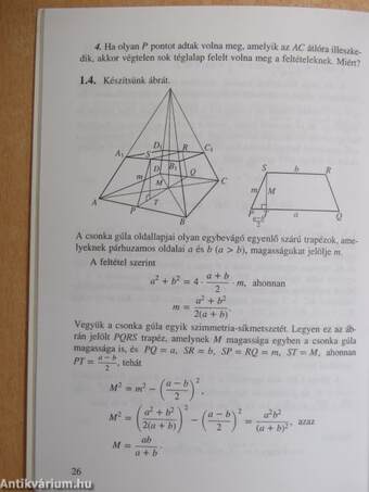 Matematika érettségi, felvételi feladatok és megoldások 1995