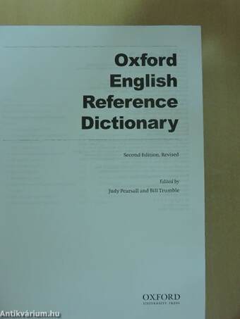 Oxford English Reference Dictionary